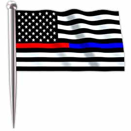 Thin Red-Blue Line